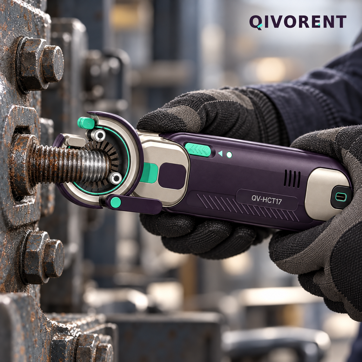 QIVORENT HelixClean T17 Rechargeable Thread & Stud Cleaning Tool